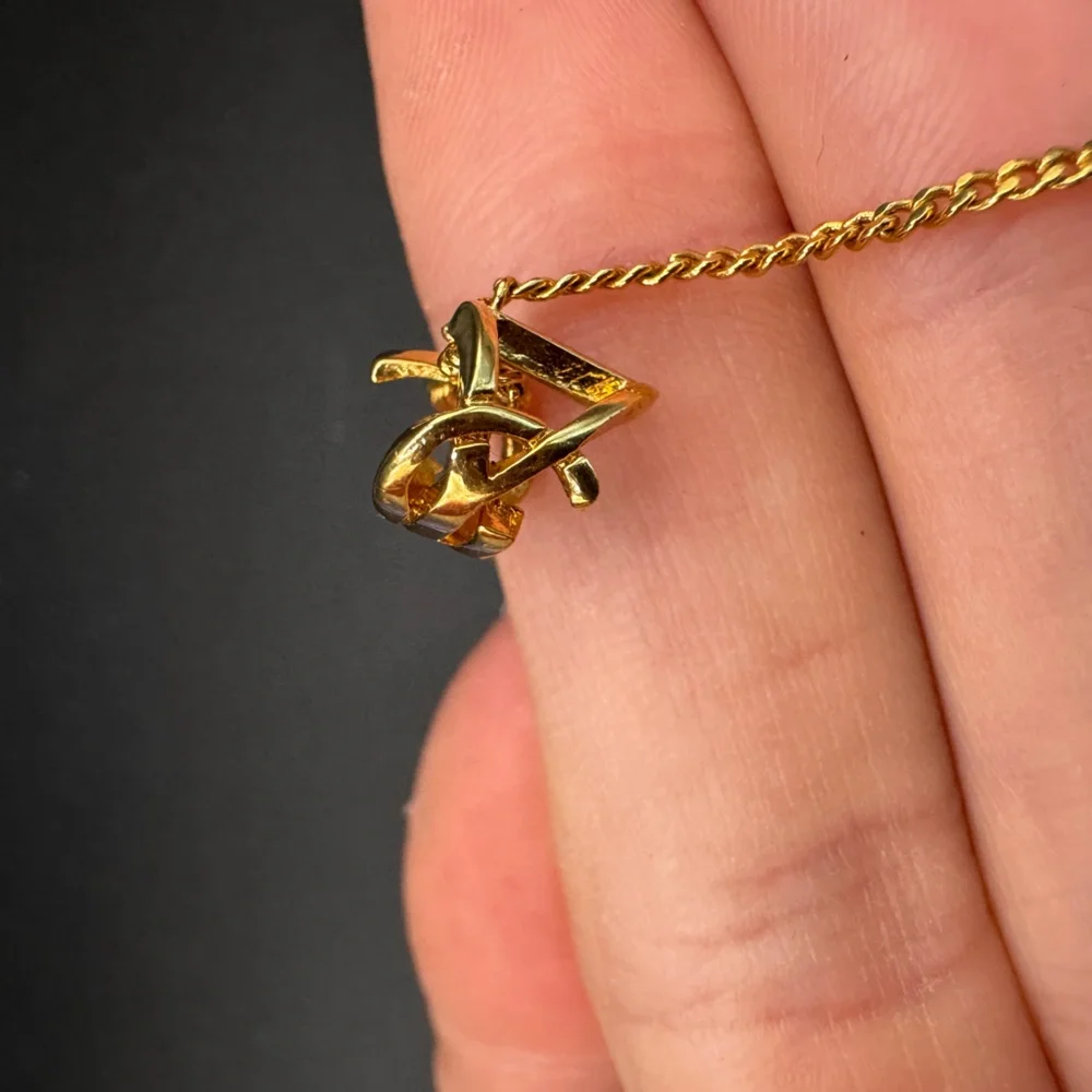 LOT 1080 18K gold plated YSL bracelet